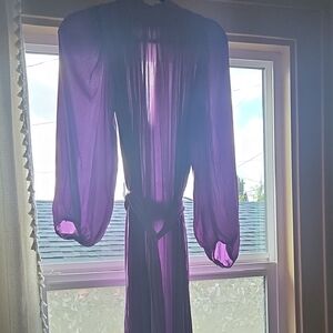 Banana Republic Purple Sheer Dress
